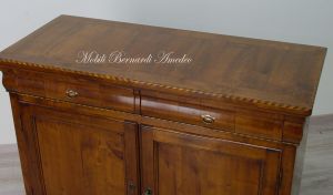 Classic Louis Philippe style sideboard in solid cherry with 2 doors and 2 drawers